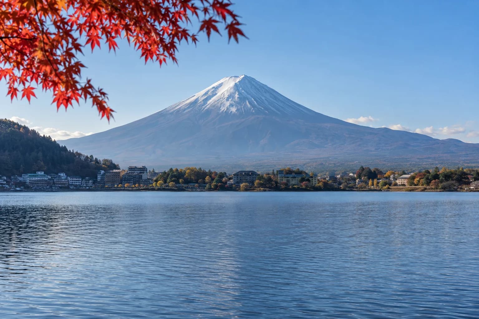 Gunung Fuji dan danau di Jepang