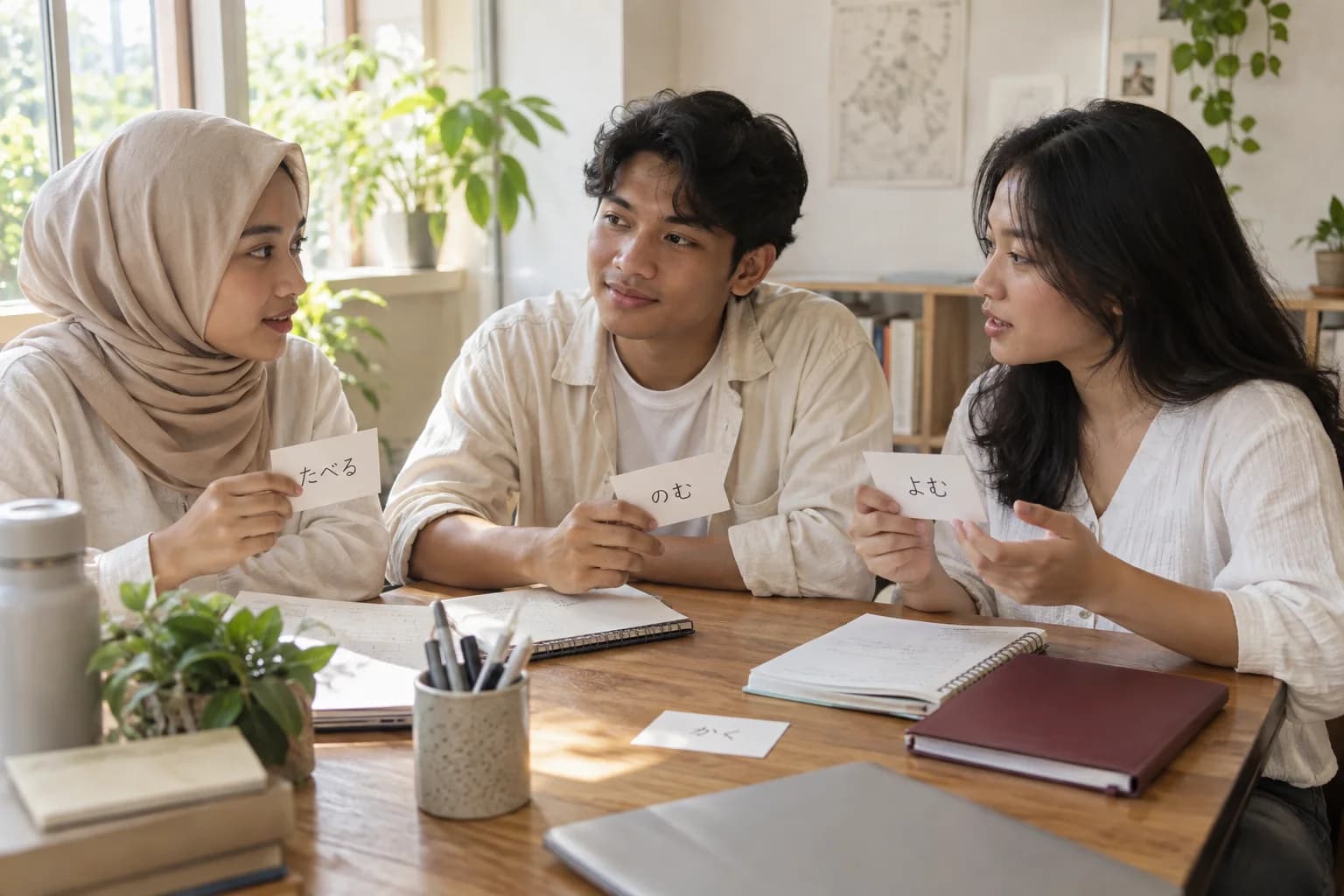 Belajar bahasa Jepang dalam kelompok kecil